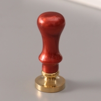 Печать для сургуча с пластиковой ручкой "Венок с буквой B" 2,5х2,5х6,3 см