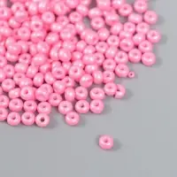 Бисер стекло 6/0 "Розовый щербет" 15 гр