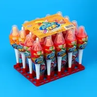 Карамель на палочке &laquo;Дабл поп&raquo; с кислой пудрой, ассорти, 7 г