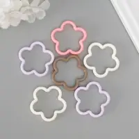 Бусина для творчества пластик "Цветок" МИКС 4,2х4,2х0,6 см