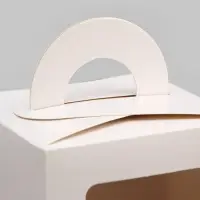 Коробка для 1 капкейка, белая, 9.2&times;9.2&times;11.1 см