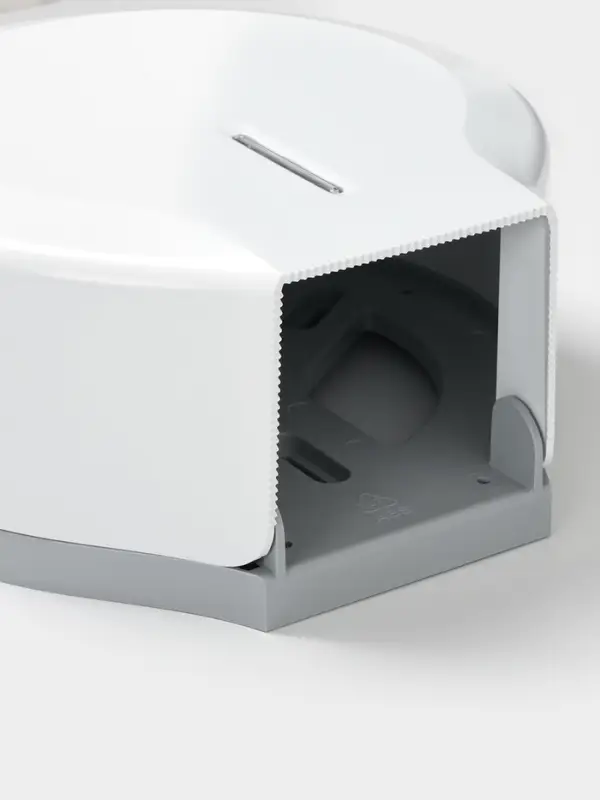Диспенсер туалетной бумаги, пластик белый, втулка 4 см