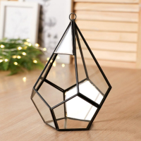 Флорариум каркас "Угольник" 21x14 см, чёрный Флорариум каркас "Угольник" 21x14 см, чёрный