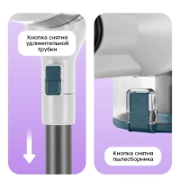 Проводной вертикальный пылесос КТ-5204 - 550 Вт