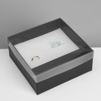 Подставка для украшений &laquo;Шкатулка&raquo; 12 мест, 18&times;16&times;7 см, цвет чёрный