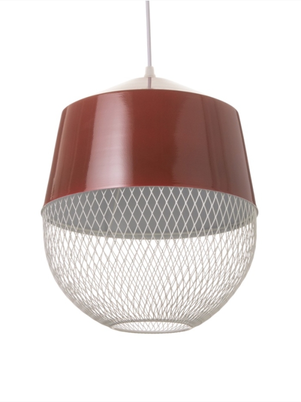 Светильник Lisa 1х40Вт Е27 бордовый  26х26х32см