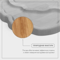 Менажница Adelica для подачи &laquo;Пивная кружка&raquo;, 2 секции, 25&times;22&times;1,8 см, пропитано минеральным маслом, в подарочной коробке, берёза