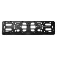 Рамка для автомобильного номера, книжка, черная, "Соты"