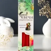 Свечи конические 2,2х24 см (набор 4 шт) 50 гр, 8 ч, цв. МИКС