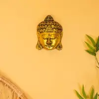 Сувенир интерьерный &laquo;Будда&raquo;, 16&times;6&times;22 см, дерево, золото