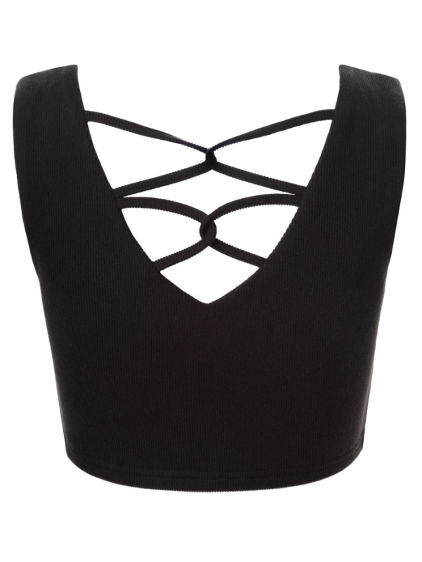 Топ женский MINAKU: Casual Collection цвет чёрный, размер 40