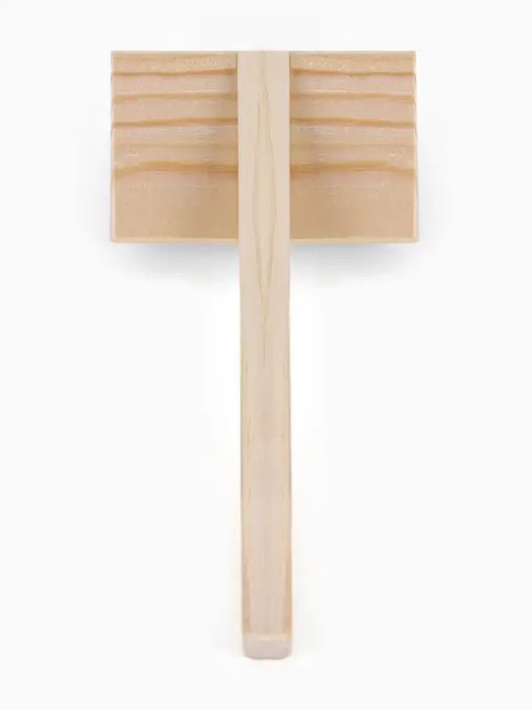 Щетка-пуходёрка деревянная ZOONIK полукруглая, большая, 85&times;55 см