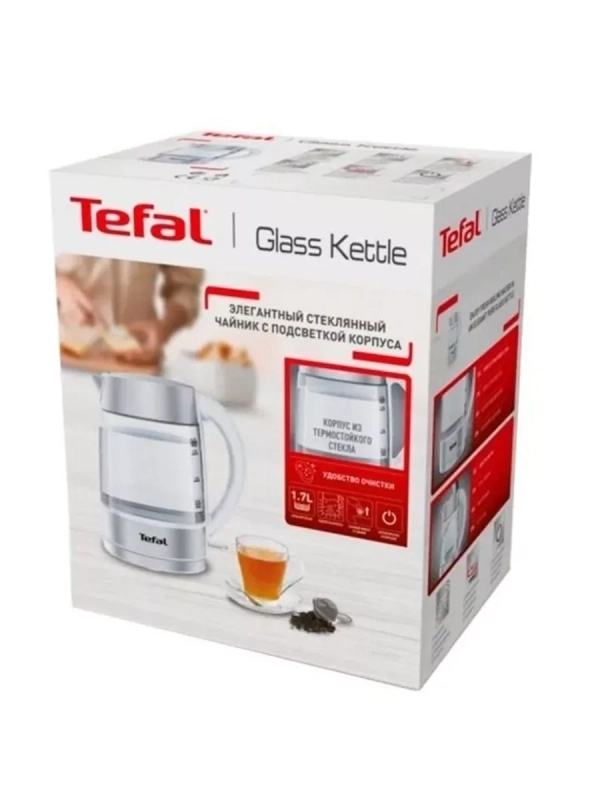 Электрический чайник Glass KI772138, белый, 1.7 л