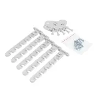 Ограничитель открывания для окна ТУНДРА, металлическая гребенка, 5-ти позиционная, 5 шт