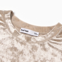 Комплект женский (футболка и шорты) KAFTAN Velvet р. 44-46, бежевый Комплект женский (футболка и шорты) KAFTAN Velvet р. 44-46, бежевый
