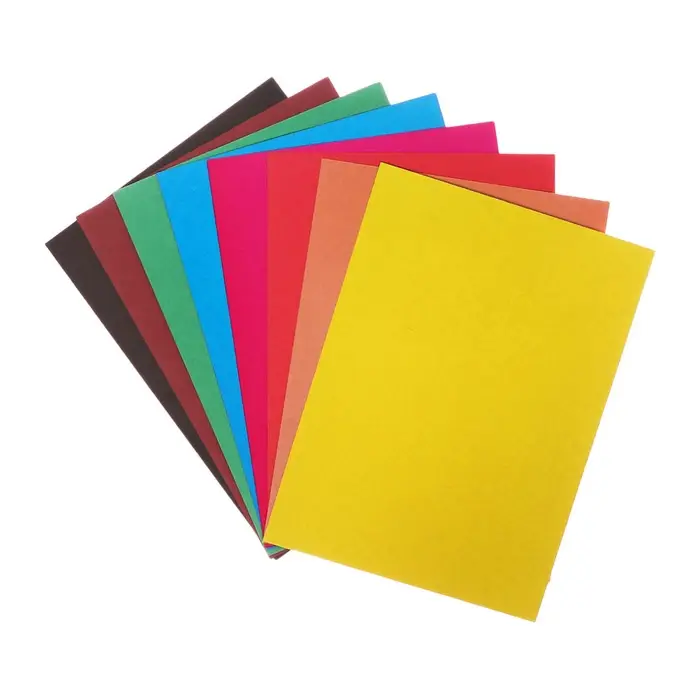Картон цветной А5, 8 листов, 8 цветов, Calligrata, немелованный, 220 г/м2, в папке, МИКС