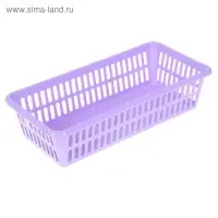 Корзина для хранения Полимербыт, пластик, 20&times;10&times;4.8 см, МИКС