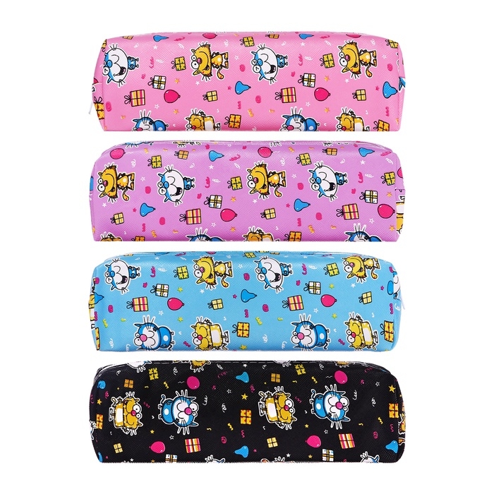 Пенал школьный &laquo;Котики&raquo;, на молнии, МИКС