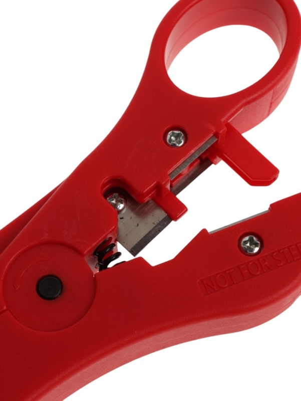 Стриппер ТУНДРА, для зачистки и обрезки витой пары, коаксиального кабеля RG-59/6/7/11