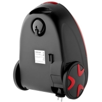 Пылесос BRAYER BR4221, 2000/380 Вт, сухая уборка, 2.5 л, чёрно-красный