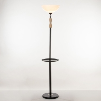 Торшер "Клаудия" 1х15Вт Е27 со столиком черный 29х29х150см Торшер "Клаудия" 1х15Вт Е27 со столиком черный 29х29х150см