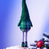 Фигура текстиль &laquo;Гном в зелёном&raquo; 54 см, 1 LED, от батареек AG13&times;3, свечение тёплое белое