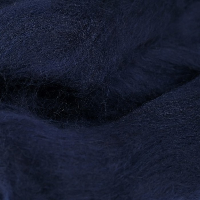 Шерсть для валяния 100% полутонкая шерсть 50 гр (173, синий) Шерсть для валяния 100% полутонкая шерсть 50 гр (173, синий)