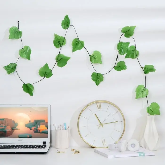 Лиана искусственная &laquo;Лист березы&raquo;, 2.2 м, (фасовка 12 шт.)