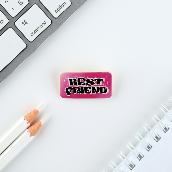 Брелок для ключей, значок, сувенир &laquo;Любимой подружке&raquo;, набор, 6,8 х 10,5 см.