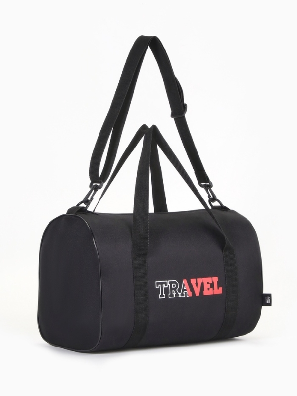 Сумка дорожная, TEXTURA, маленький размер, цвет чёрный Сумка дорожная, TEXTURA, маленький размер, цвет чёрный