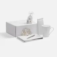 Набор &laquo;Планы на счастье&raquo;, белый с серебристым