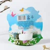 Открытка держатель для яйца &laquo;Мира и добра&raquo; на пасху, 12.2&times;13.1 см.