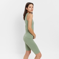 Майка женская MINAKU: Basic line цвет оливковый, р-р 44 Майка женская MINAKU: Basic line цвет оливковый, р-р 44