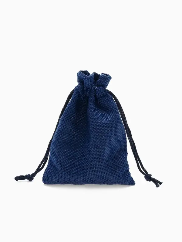 Мешочек подарочный &laquo;Льняной&raquo; 9&times;12, синий