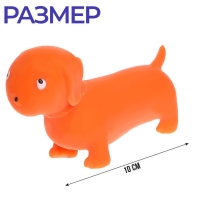 Антистресс сквиш мялка &laquo;Такса&raquo;, собака, с песком, цвета МИКС, в шоубоксе, тянучка