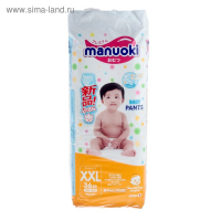 Подгузники-трусики Manuoki XXL 15+ кг, 36 шт Подгузники-трусики Manuoki XXL 15+ кг, 36 шт