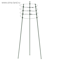 Кустодержатель, d = 22–26–28 см, h = 75 см, 4 кольца, металл, зелёный, Greengo Кустодержатель, d = 22–26–28 см, h = 75 см, 4 кольца, металл, зелёный, Greengo