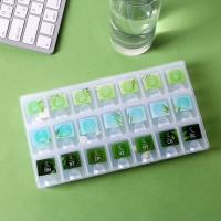 Таблетница органайзер &laquo;Растения&raquo;, 21 секция, русские буквы, 21,5 х 12 см.