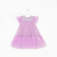 Платье детское с пышной юбкой KAFTAN, рост 98-104, лиловый Платье детское с пышной юбкой KAFTAN, рост 98-104, лиловый