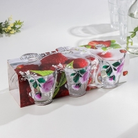 Набор кружек &laquo;Розовые лепестки&raquo;, 250 мл, в подарочной упаковке, 6 шт, микс