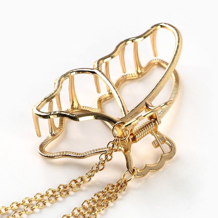 Краб для волос с цепочкой &laquo;Believe in love&raquo;, 14 х 6 х 3 см