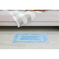Коврик для дома Доляна &laquo;Вензель&raquo;, 50&times;80 см, цвет голубой