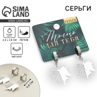 Серьги &laquo;Только для тебя&raquo;, 4 х 1.5 см