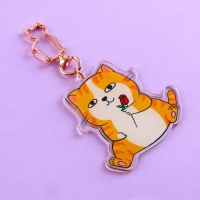 Брелок для ключей акриловый &laquo;Котик&raquo;, 6 х 5,4 см