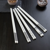 Набор керамических палочек для суши «Геометрия», 10 предметов, h=24,5 см Набор керамических палочек для суши «Геометрия», 10 предметов, h=24,5 см