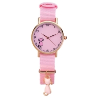 Часы наручные женские "Котенок", розовые Часы наручные женские "Котенок", розовые