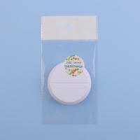 Таблетница с таблеторезкой, d = 7 &times; 2,3 см, 1 секция, цвет МИКС