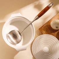 Половник из нержавеющей стали SL Home, &laquo;Рустик&raquo; 38&times;10 см, цвет серебряный