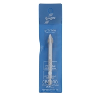 Сверло по керамике твердосплавное ТУНДРА, крестовый наконечник, шестигр. хвостовик, 12 мм Сверло по керамике твердосплавное ТУНДРА, крестовый наконечник, шестигр. хвостовик, 12 мм