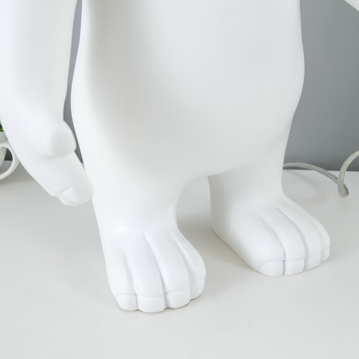 Настольная лампа Bear 1x40Вт E14 белый 30x30x41см